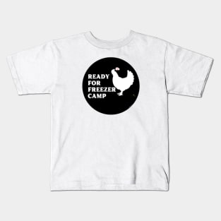 Chicken Uh Oh!! (Distress/Blk) By Abby Anime(c) Kids T-Shirt